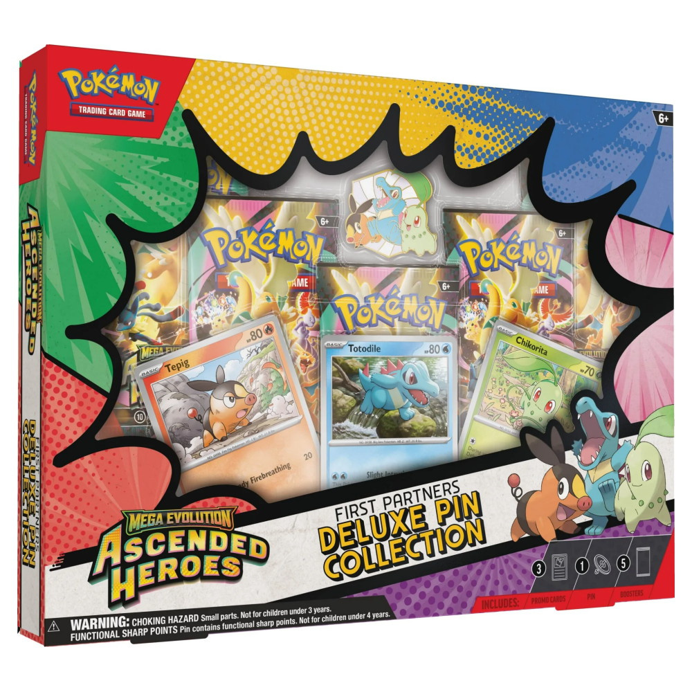 Pokémon TCG: Ascended Heroes - First Partners Deluxe Pin Collection