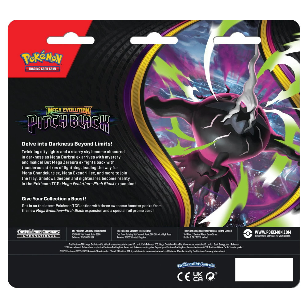 Pokémon TCG: Pitch Black - Booster 3-Pack Binacle