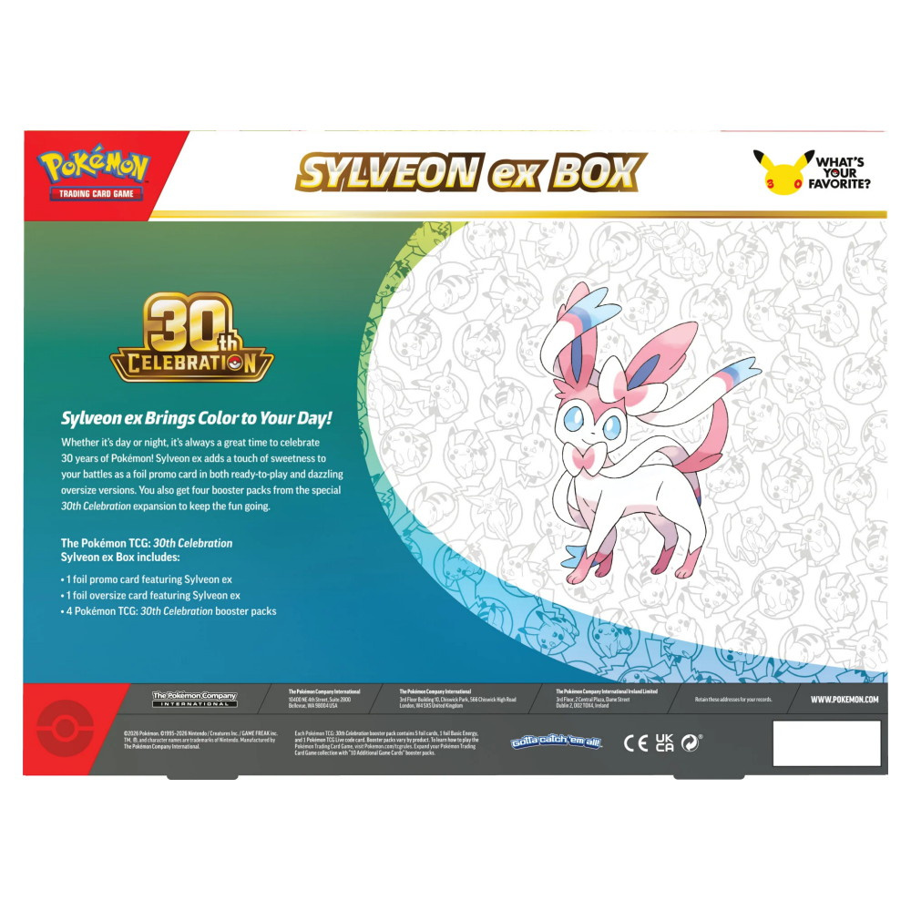 Pokémon TCG: 30th Celebration - Sylveon ex Box