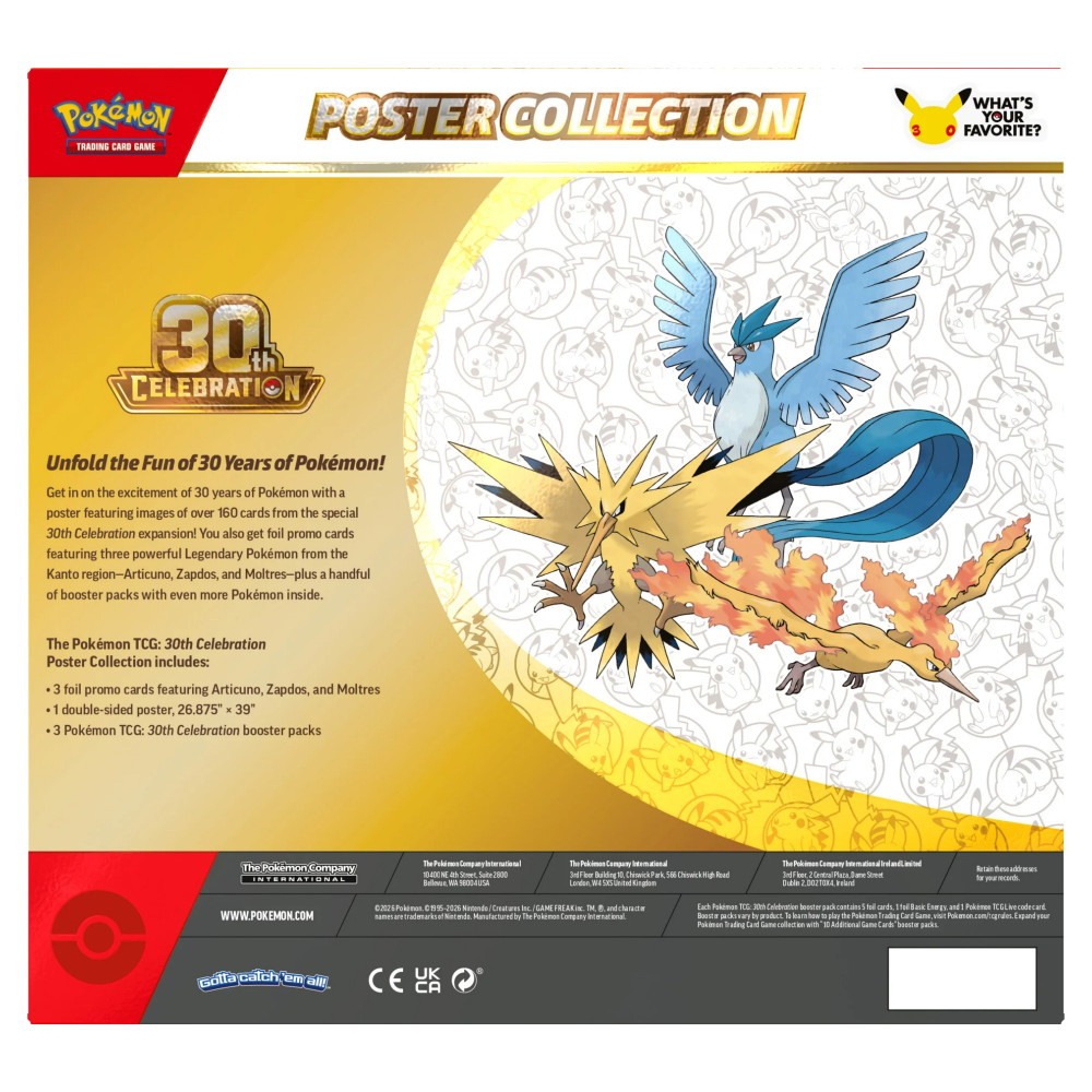 Pokémon TCG: 30th Celebration - Poster Collection