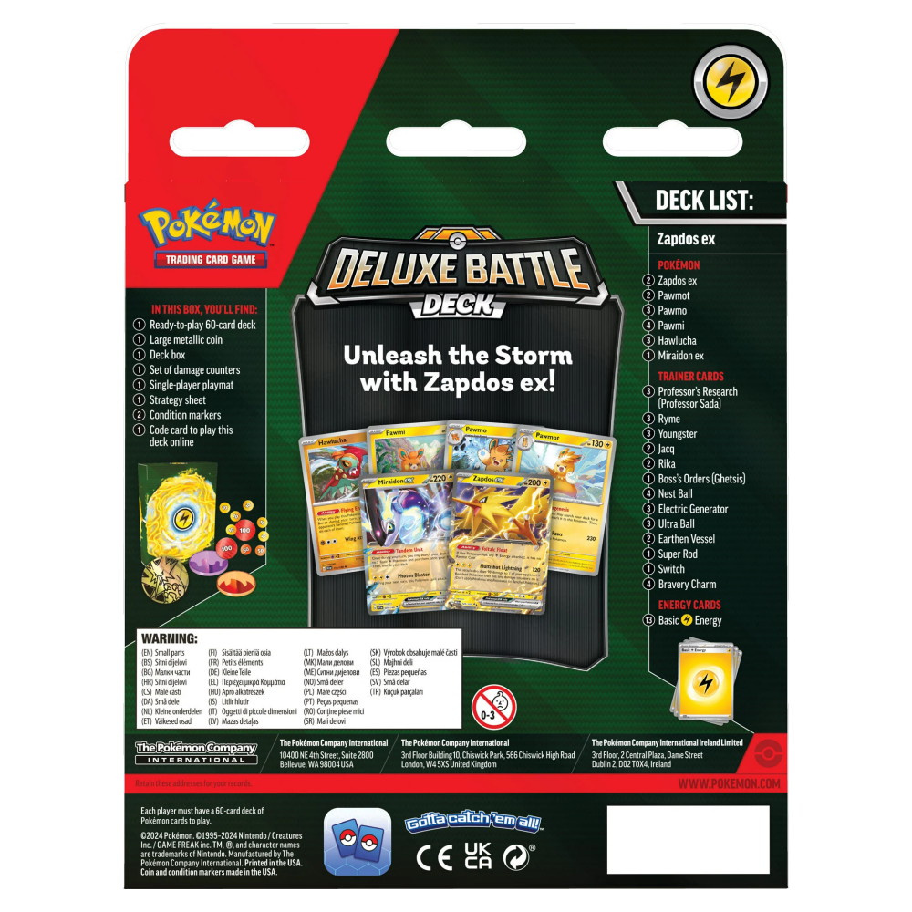 Pokémon TCG: Deluxe Battle Deck - Zapdos ex