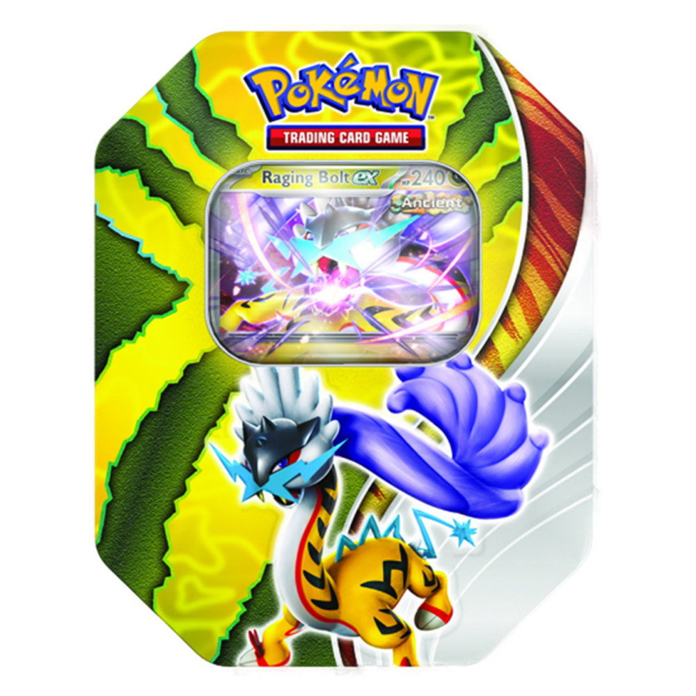 Pokémon TCG: Paradox Destinies Tin - Raging Bolt ex