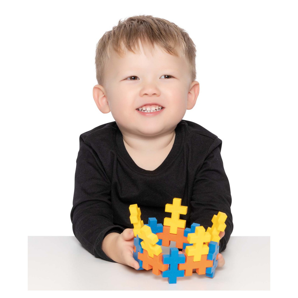 Plus-Plus - BIG Gul metalkuffert 70 stk