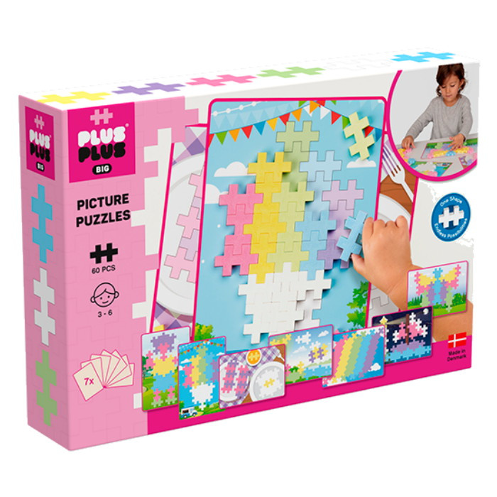 Plus-Plus - BIG Billedpuslespil Pastel 60 Stk