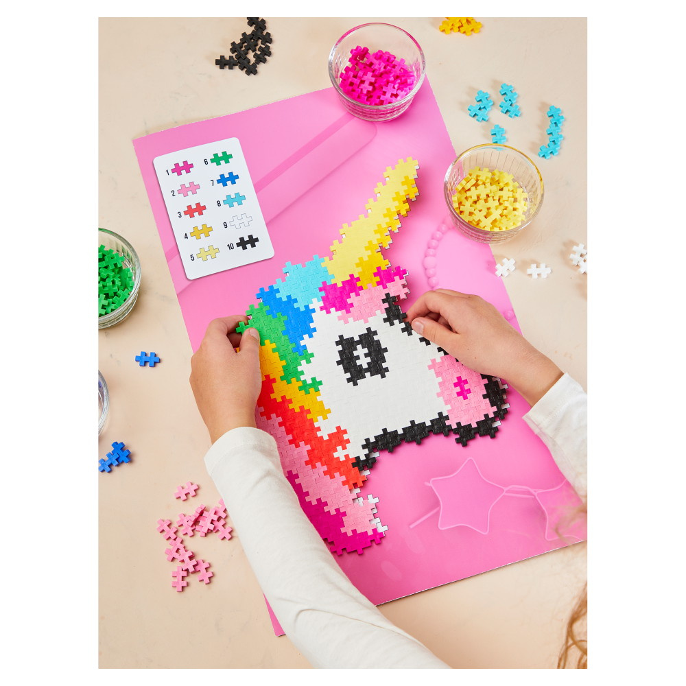 Plus-Plus - Puzzle By Number Enhjørning