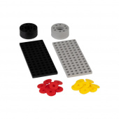 Plus-Plus - Byggeplader og hjul - Sort & Grå Plus-Plus - Byggeplader og hjul - Sort & Grå