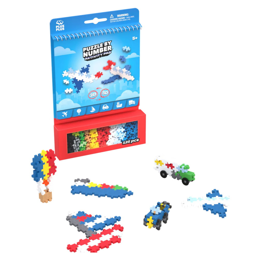 Plus-Plus - Transportkøretøjer Aktivitetsunderlag 125 stk