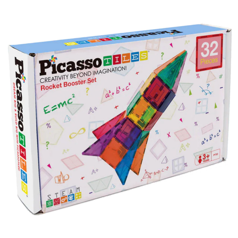 PicassoTiles Rocket Booster Set 32 Dele