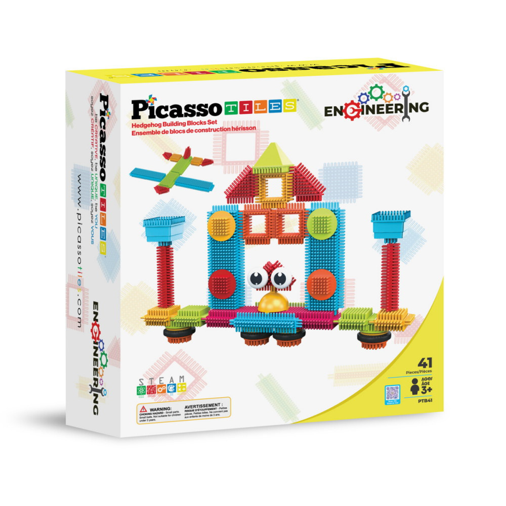 PicassoTiles- Engineering Hedgehog Set