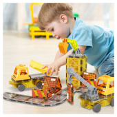 PicassoTiles Magnetic Tiles Byggeplads 50 Brikker PicassoTiles Magnetic Tiles Byggeplads 50 Brikker