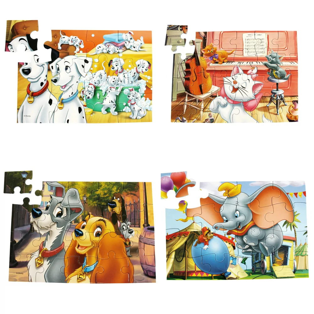 Puslespil: Disney Animal Friends 12-24 Brikker