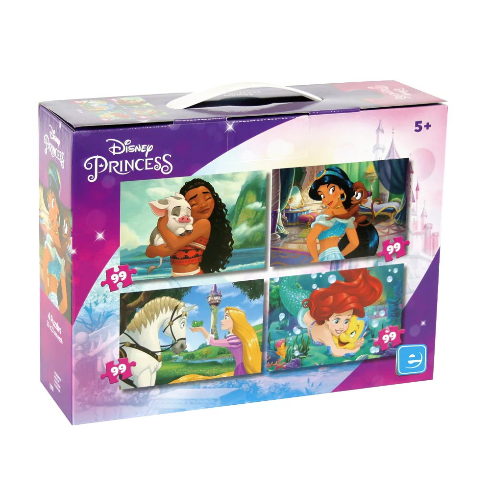 Puslespil: Disney Prinsesser 4x99 Brikker