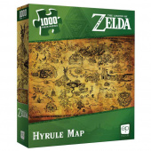 Usaopoly Puslespil: Legend of Zelda - Hyrule Map 1000 Brikker