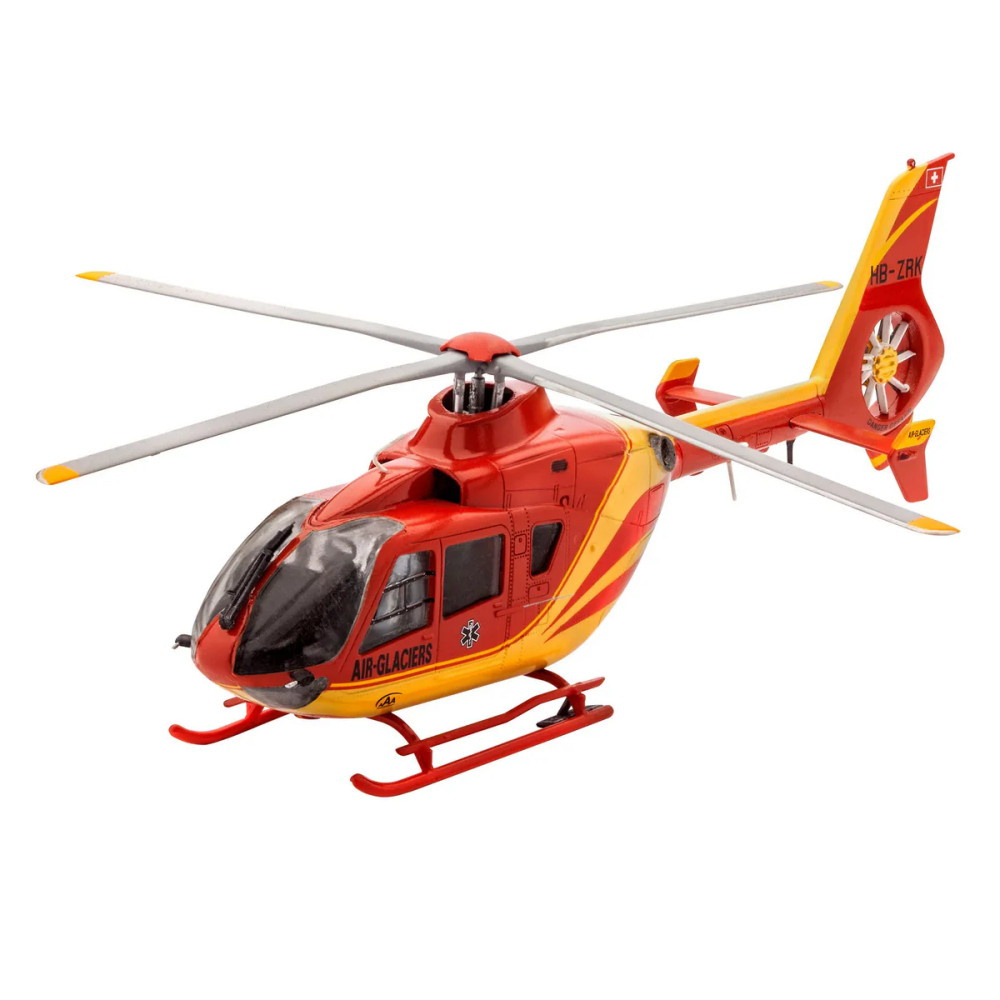 Revell Model Set - Airbus Helicopters EC135 Air-Glaciers 1:72 - 75 Stk