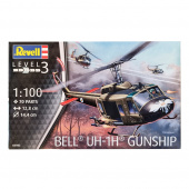 Revell - Bell UH-1H Gunship 1:100 - 70 Pcs