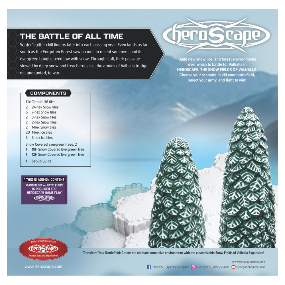 Heroscape: The Snow Fields of Valhalla Terrain (Exp.)