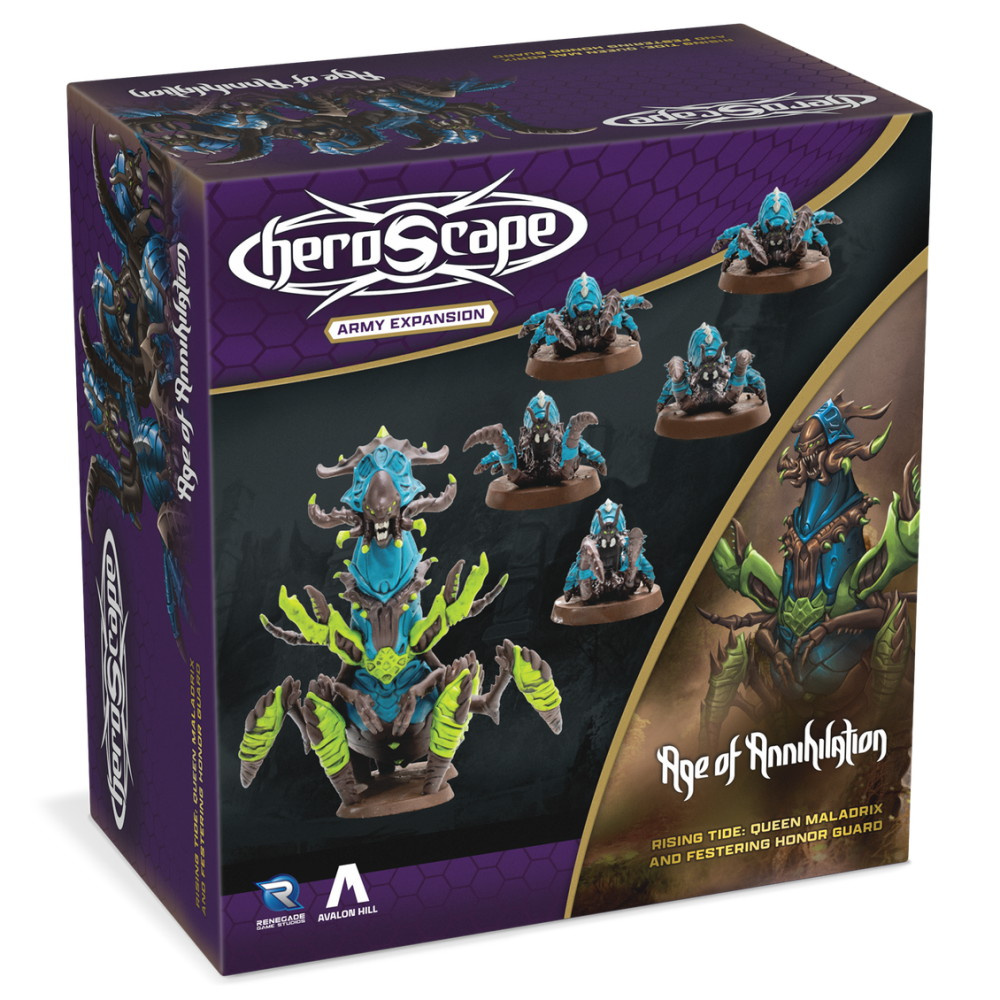 Heroscape: Rising Tide: Queen Maladrix & Festering Honor Guard Army Expansion