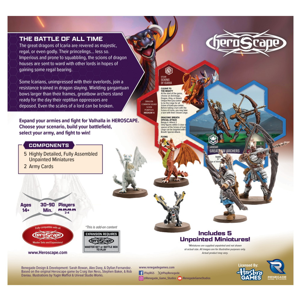 Heroscape: Embers of War - Greatbow Archers & Scions of Icaria Common Army Expansion