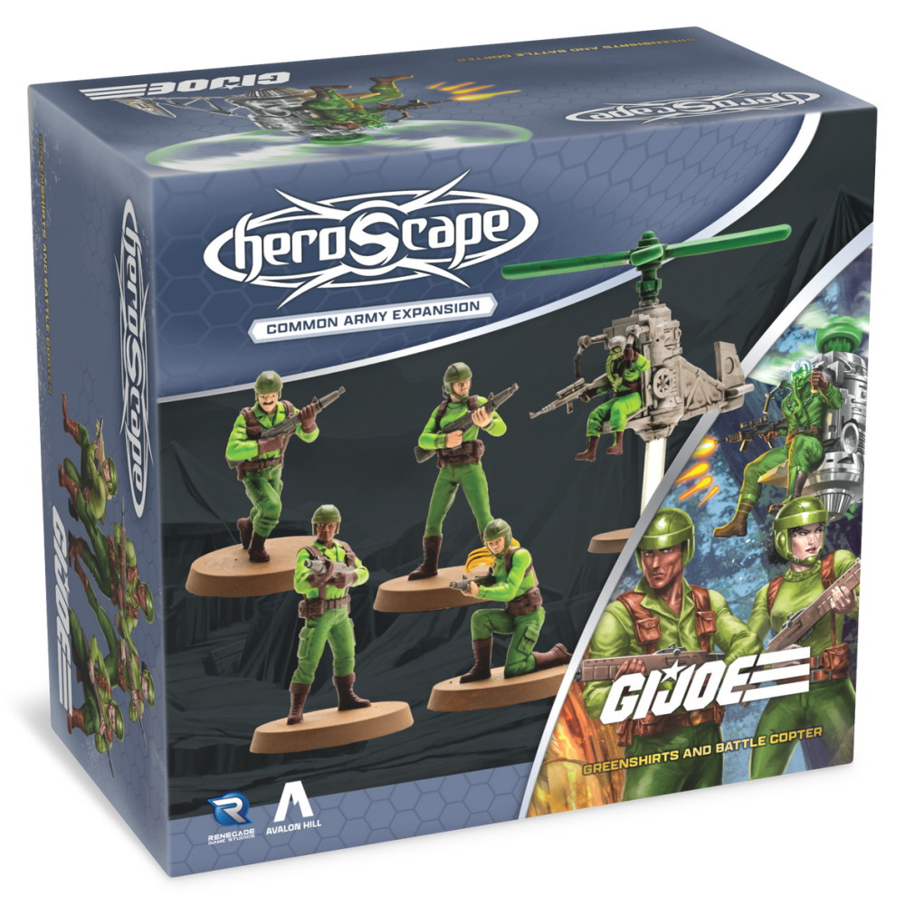 Heroscape: G.I. JOE - Greenshirts & Battle Copter Common Army Expansion