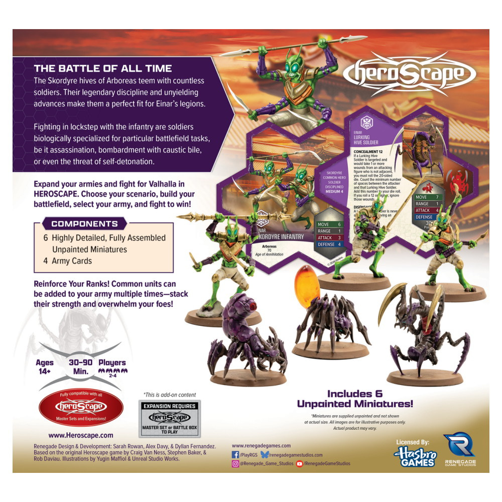 Heroscape: Skordyre Soldiers Common Army Expansion