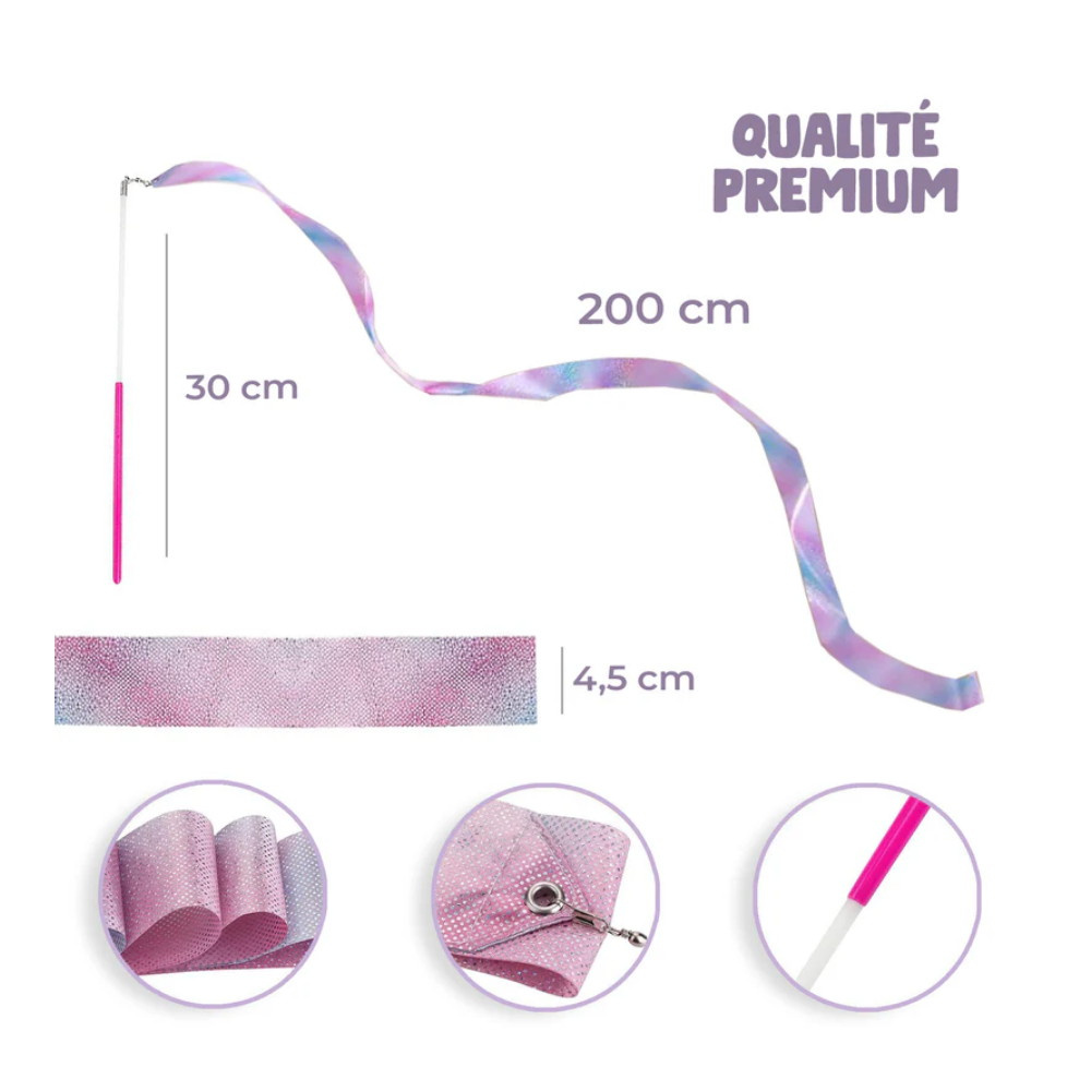 Gymnastikelastikker Rosenfarvet 2 stk.