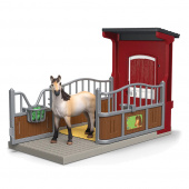 Schleich Ponyboks med mustang hoppe Schleich Ponyboks med mustang hoppe