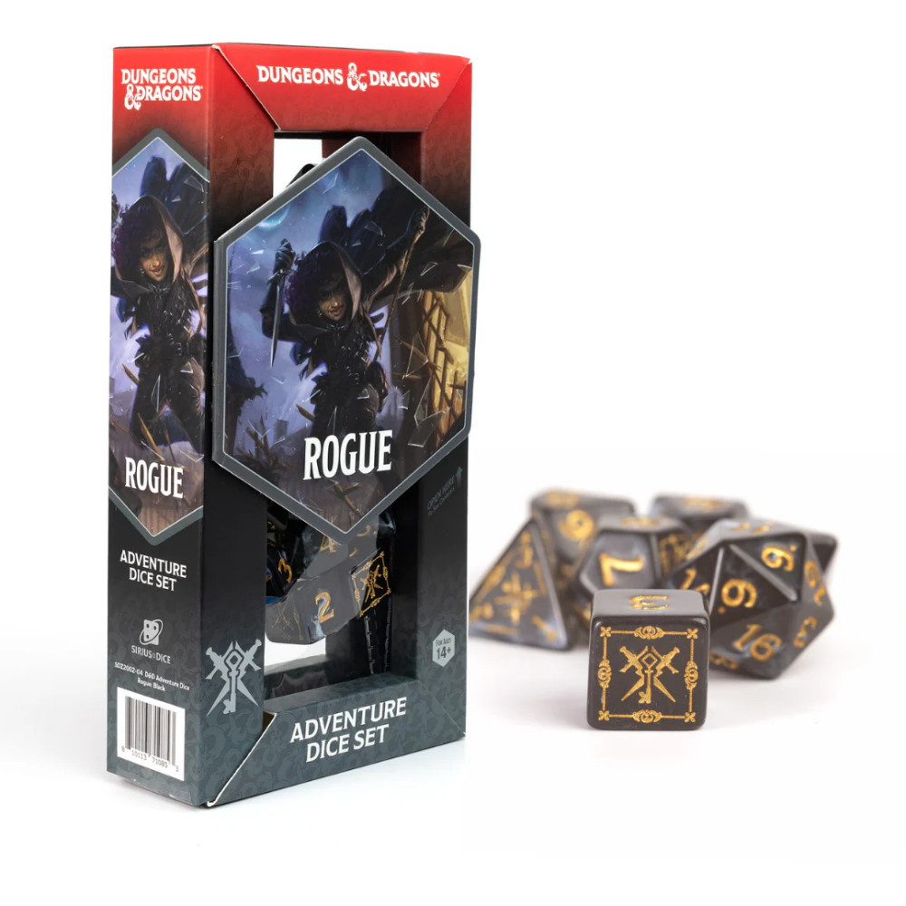 Dungeons & Dragons: Adventure Dice Set - Rogue Black