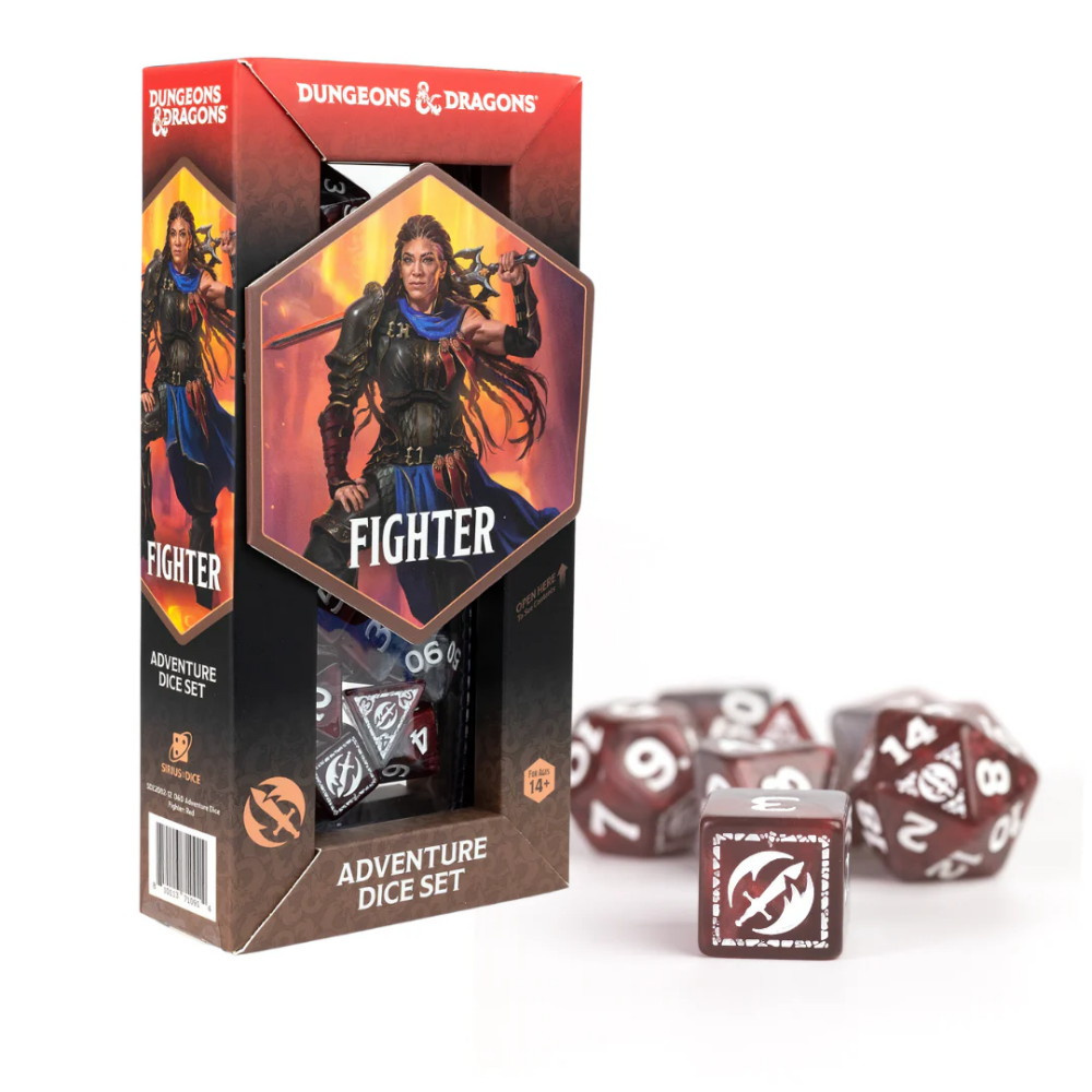 Dungeons & Dragons: Adventure Dice Set - Fighter Red