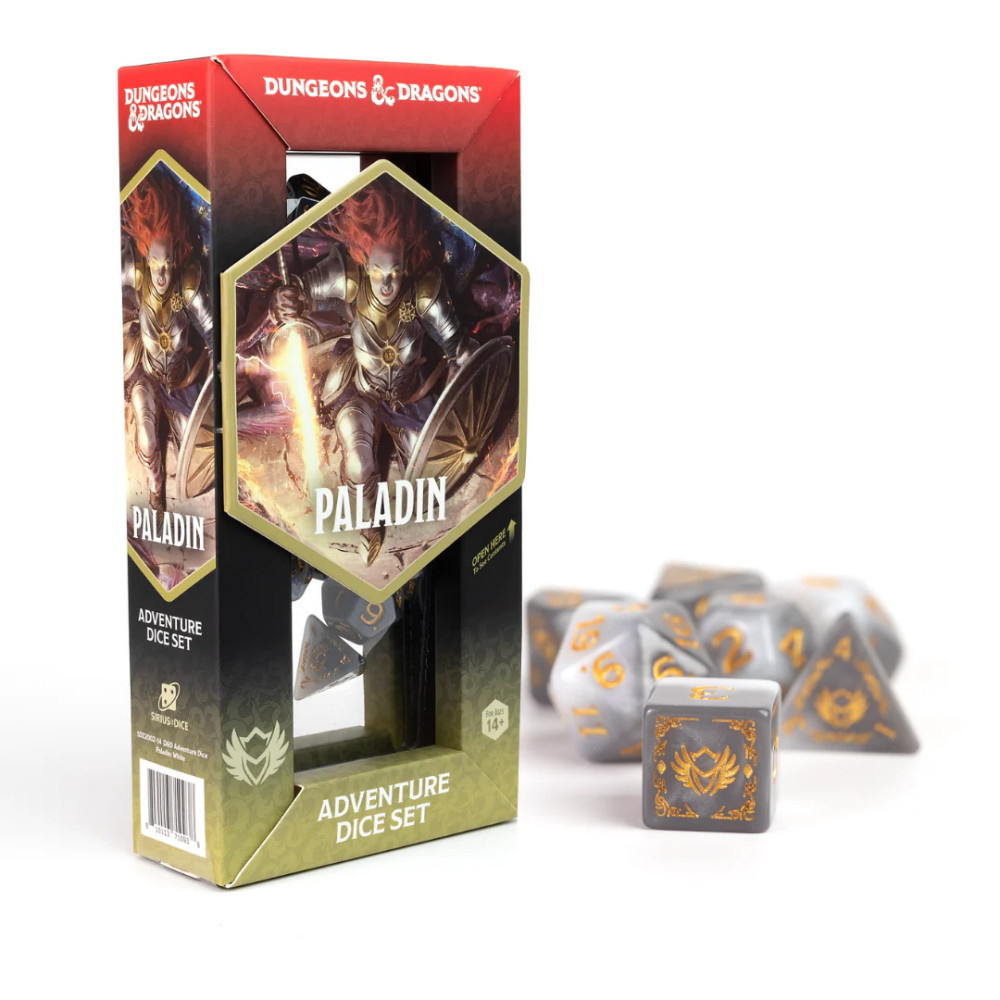Dungeons & Dragons: Adventure Dice Set - Paladin White/Grey