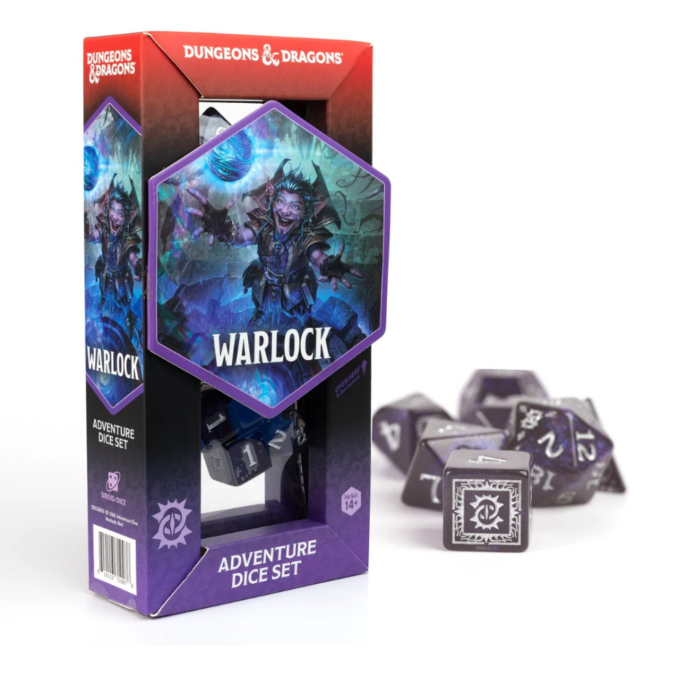Dungeons & Dragons: Adventure Dice Set - Warlock Purple