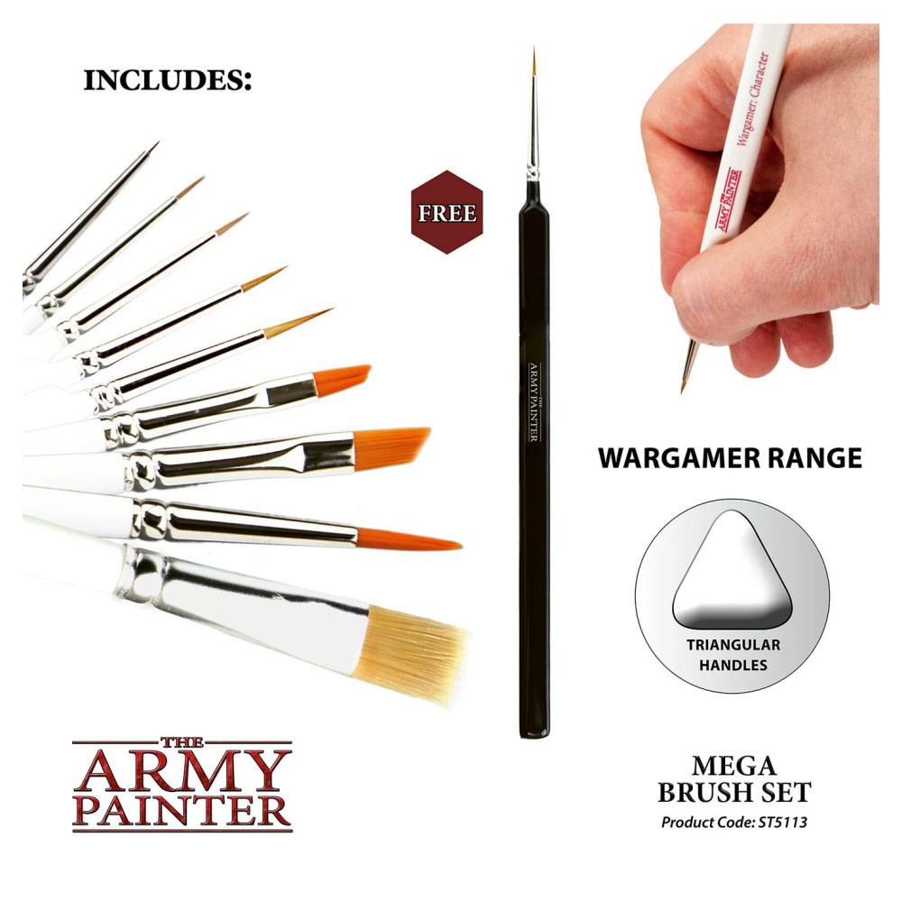 Army Painter: Wargamer Mega Brush Set