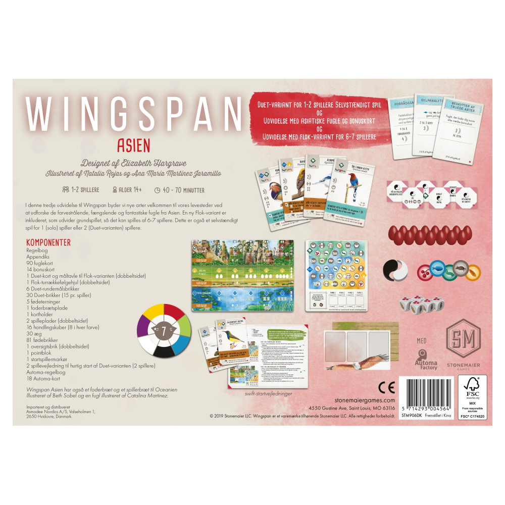 Wingspan: Asien (DK)