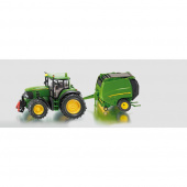 Siku Super - 1665 John Deere Traktor med presser Siku Super - 1665 John Deere Traktor med presser