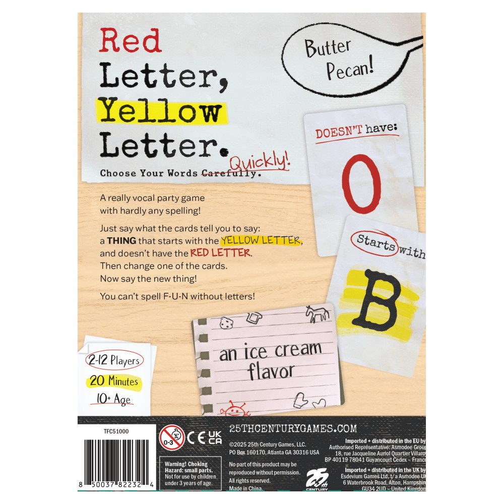 Red Letter Yellow Letter