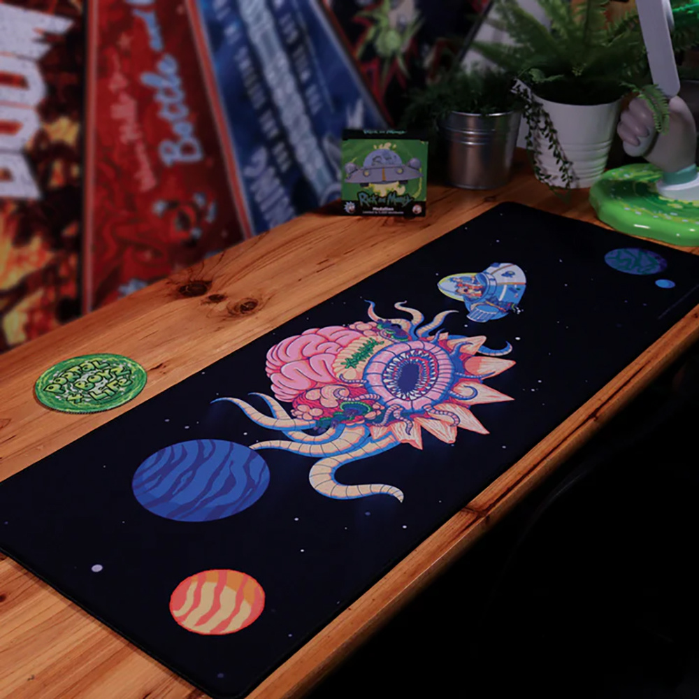 Rick & Morty Desk Pad & Coaster Set