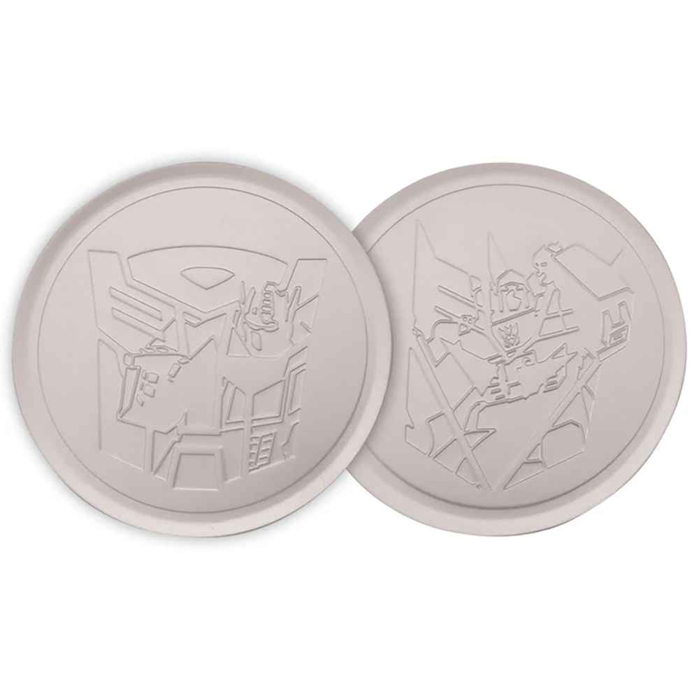 Transformers Set of 4 Embossed Metal Coasters