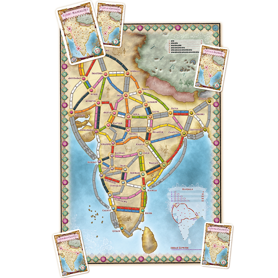 Ticket To Ride: India & Switzerland (Exp.) (DK)