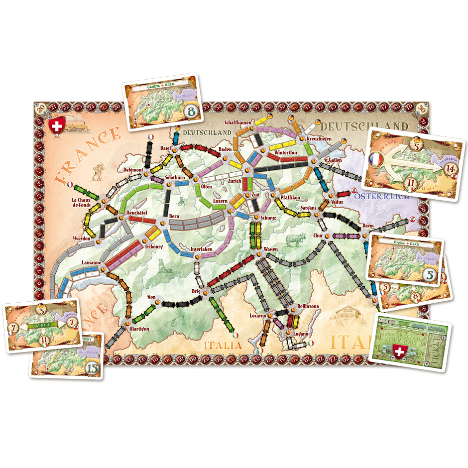 Ticket To Ride: India & Switzerland (Exp.) (DK)