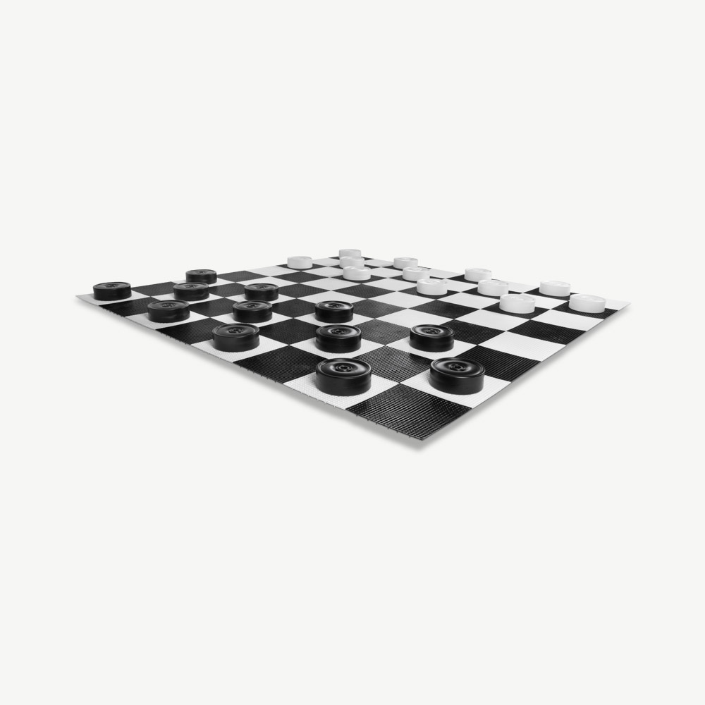 Uber Giant Draughts / Checkers - spillebrikker 25 cm