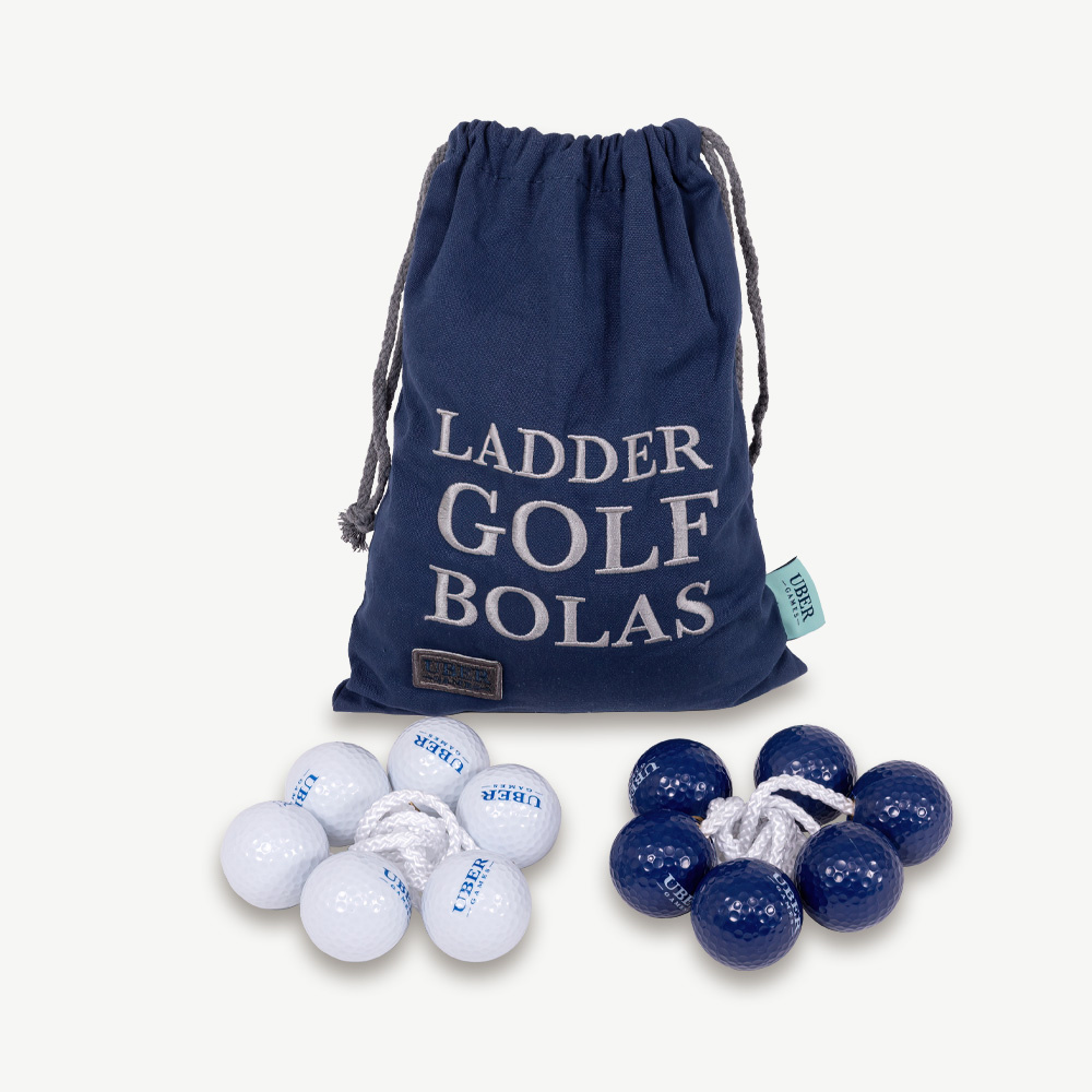 Ladder Golf extra bolde, marineblå og hvid