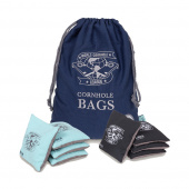 WCL Cornhole Bean Bags Green & Grey With Bag WCL Cornhole Bean Bags Green & Grey With Bag