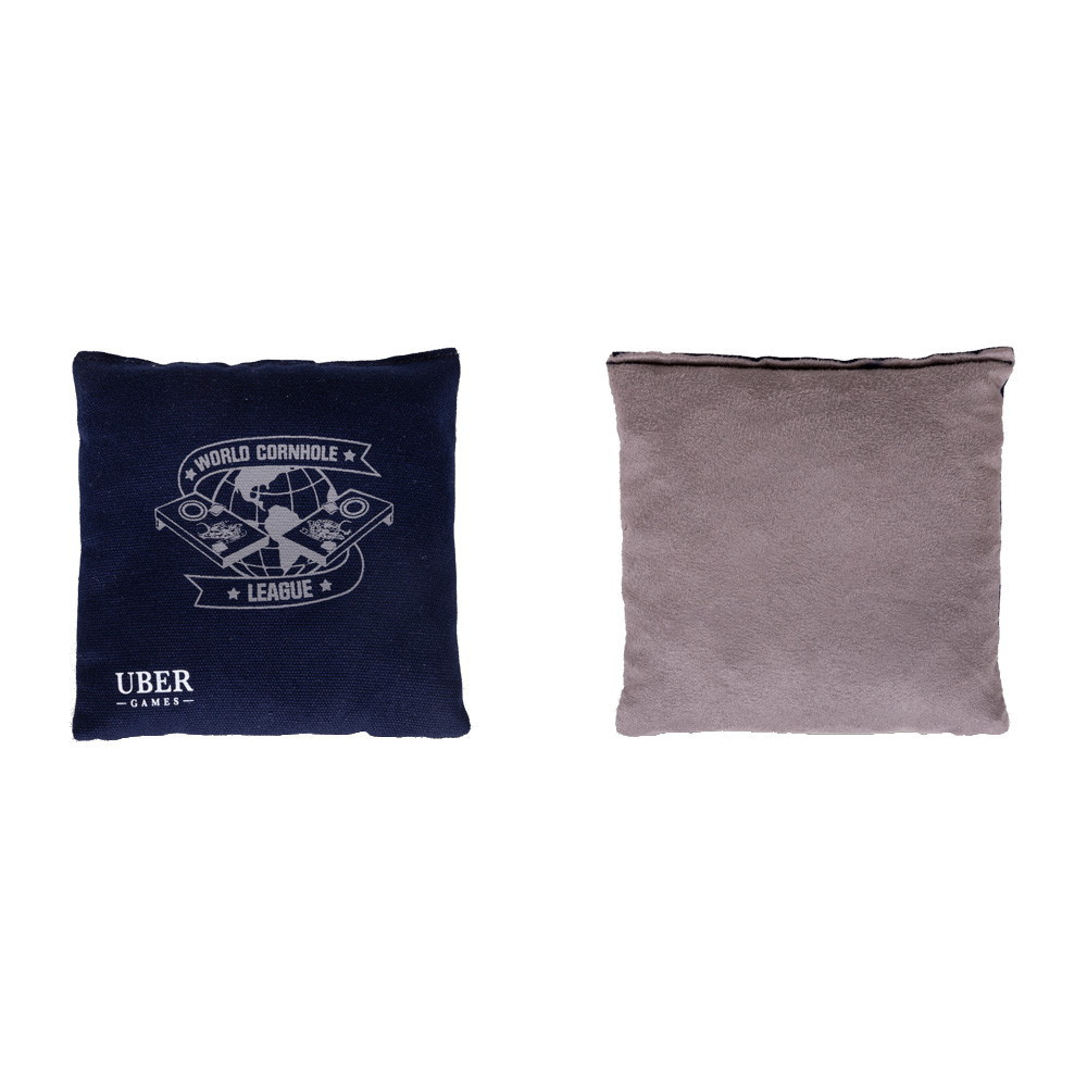 WCL Cornhole Bean Bags Navy & White With Bag