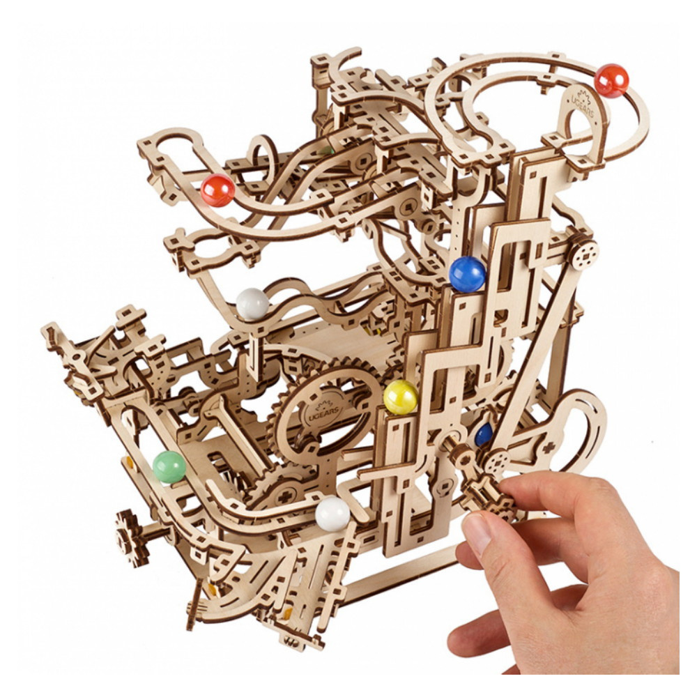 Ugears Marble Run Tiered Hoist