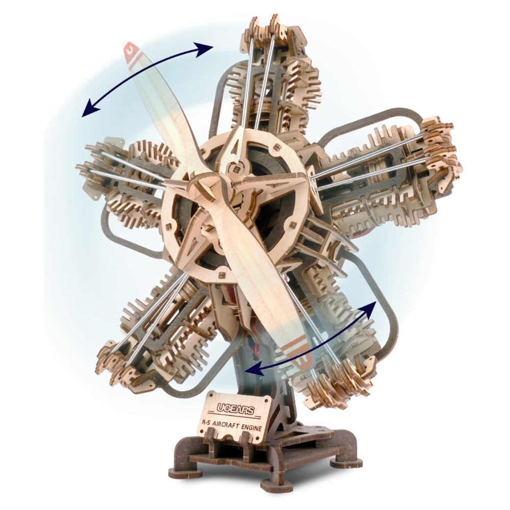 Ugears Funktionsmodel R-5 Aircraft Engine