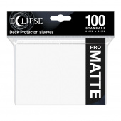 Eclipse: Matte Deck Protector Sleeves 66 x 91 mm - White