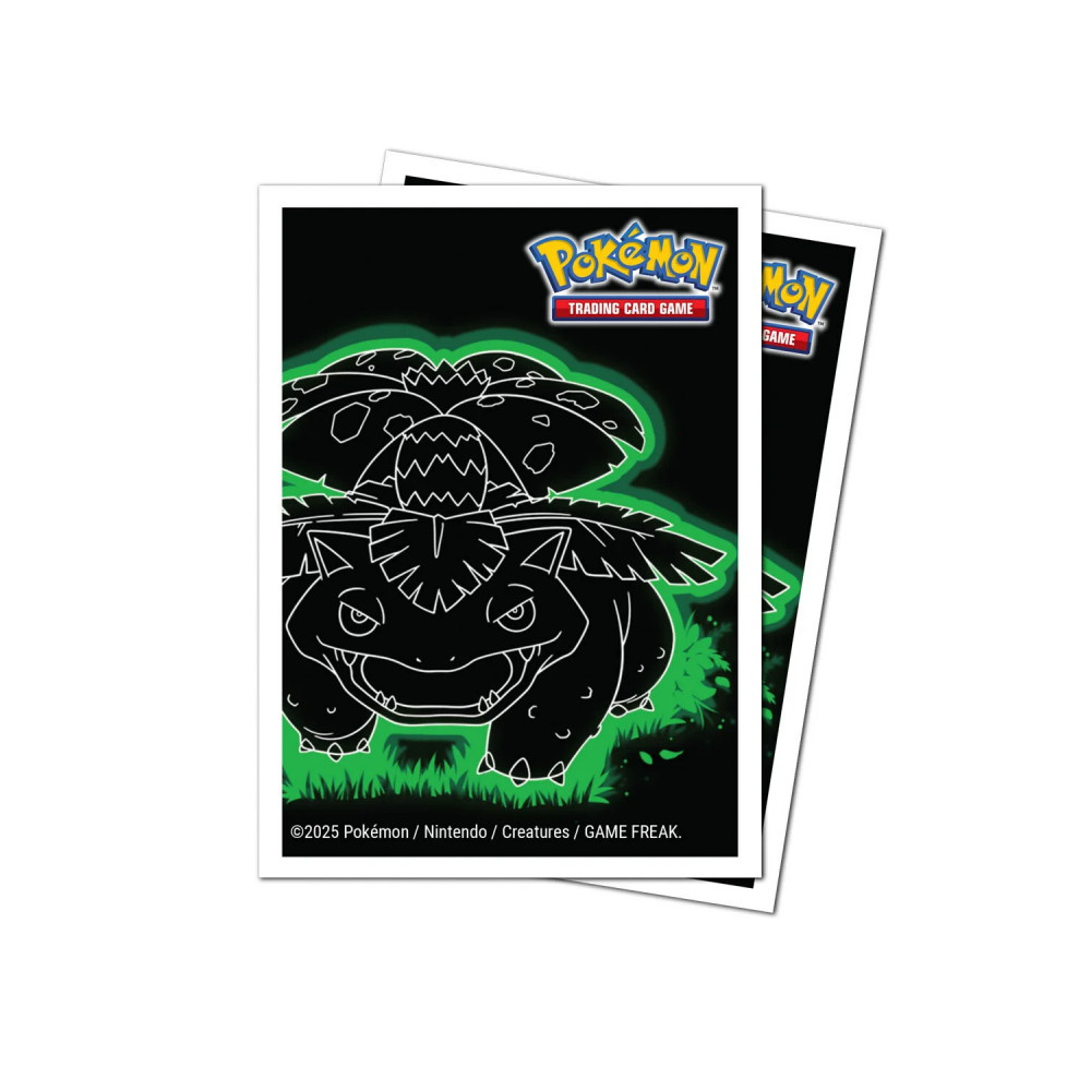 Pokémon TCG: Apex Deck Protector Sleeves - Neon Kanto Venusaur