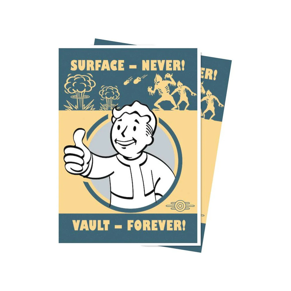 Fallout: Apex Deck Protector Sleeves - Vault Boy: Surface - Never! Vault - Forever!