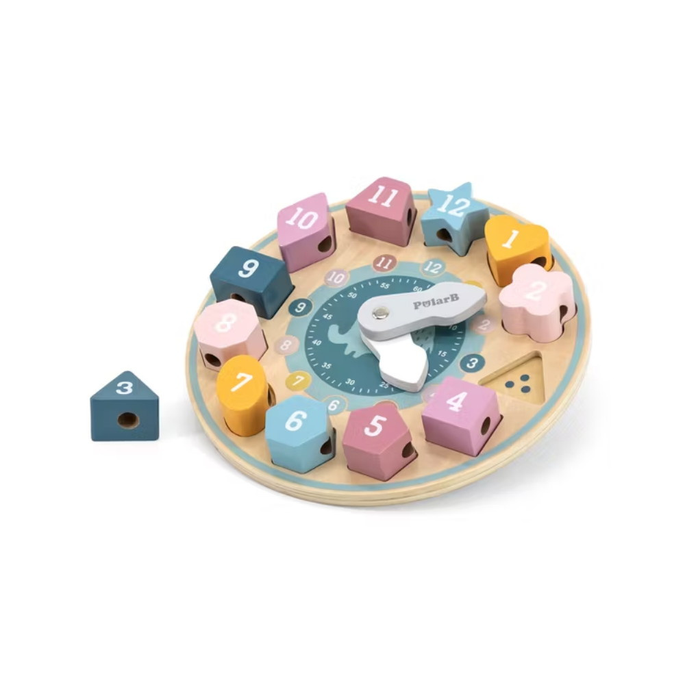 Træur - Aftagelige Klodser Med Tal