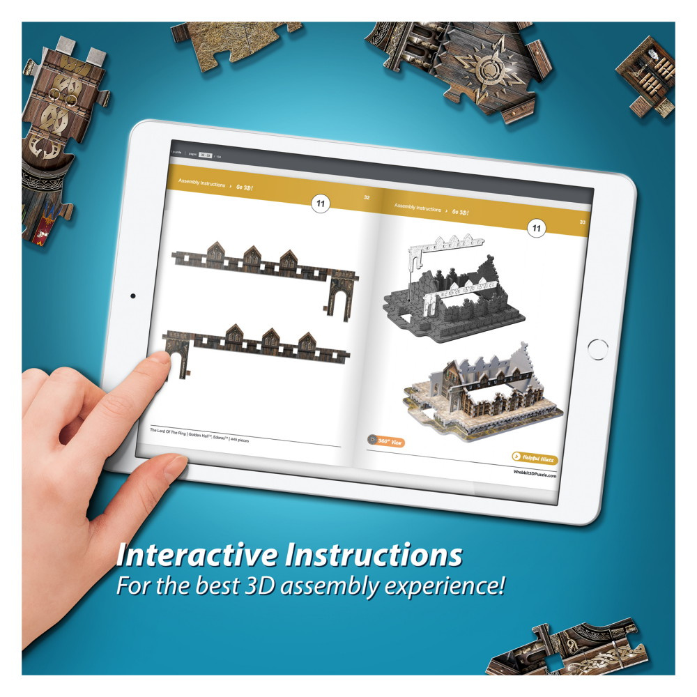 Wrebbit 3D - Golden Hall 445 Brikker