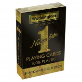 Waddingtons Number 1 Black & Gold Playing Cards